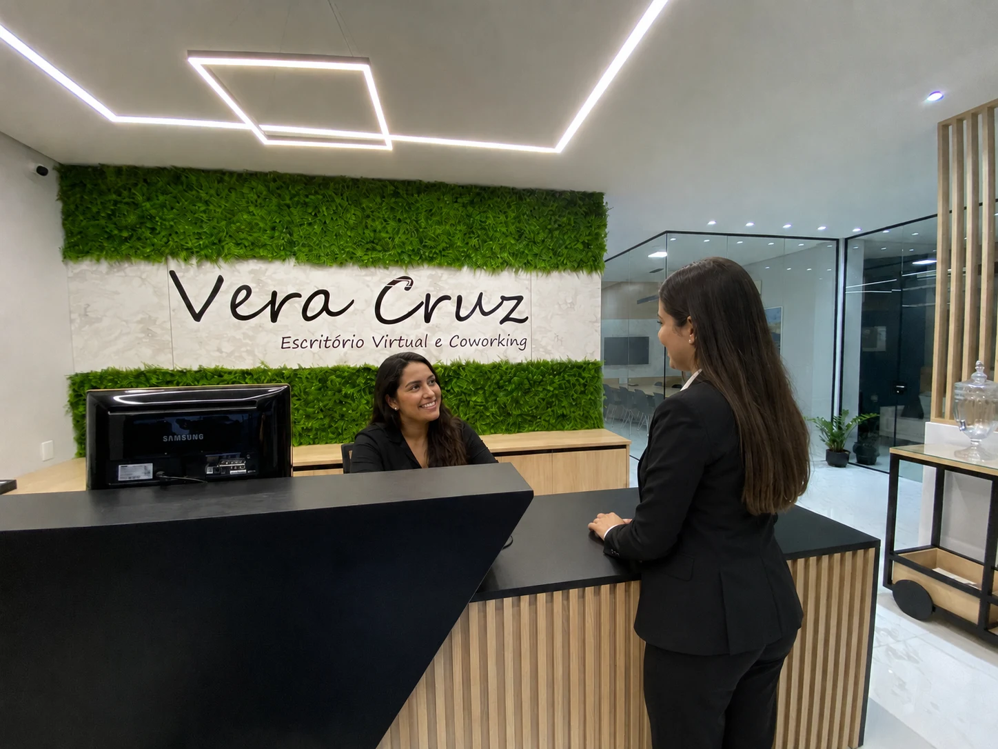 Recepção da Vera Cruz com atendimento ao cliente
